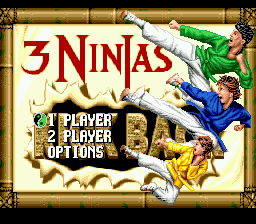 Заставка игры 3 Ninjas Kick Back